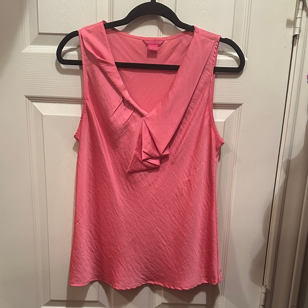 Sunny Leigh Coral Sleeveless Blouse